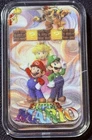 1 Oz 999 Silver Super Mario Bros Peach Luigi Bowzer Color Silver Bar 8/100 Mint!