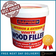 WHITE BROWN WOOD FILLER CRACKS REMOVER SMOOTH INTERIOR EXTERIOR 500G ALL PURPOSE