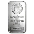 1 TROY OZ .999 FINE SILVER BULLION MORGAN BAR SEALED BU (#SLVBAR)