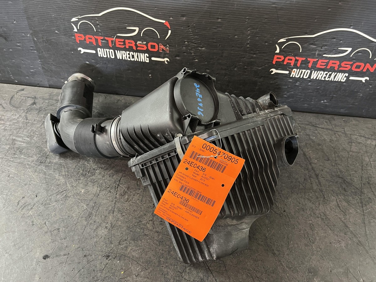 11-15 AUDI Q7 3.0 AIR INTAKE CLEANER FILTER BOX WITH TUBES & METER