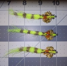 #4 Tampa bay Redfish Fly. 3 each. Redfish trout snook saltwater fly.