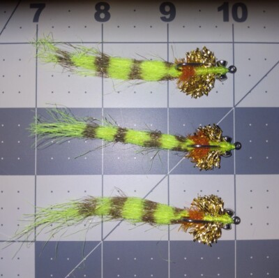 #4 Tampa bay Redfish Fly. 3 each. Redfish trout snook saltwater fly.