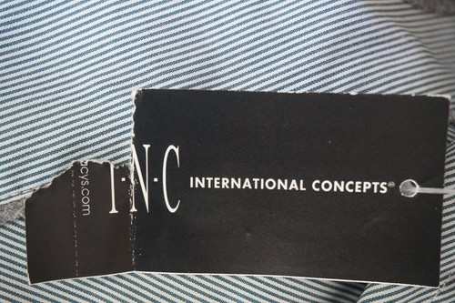 Men's INC International Concepts Button Down Shirt Pinstripes Size M NWT - Picture 10 of 10