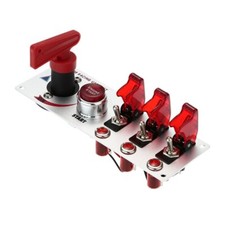 12V Flip-Up Start Ignition Switch Panel for Racing Car Toggle Push Button