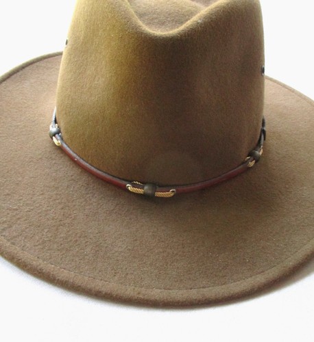 STETSON SMALL WILDWOOD ACORN CRUSHABLE 100% WOOL WESTERN HAT - Picture 2 of 8