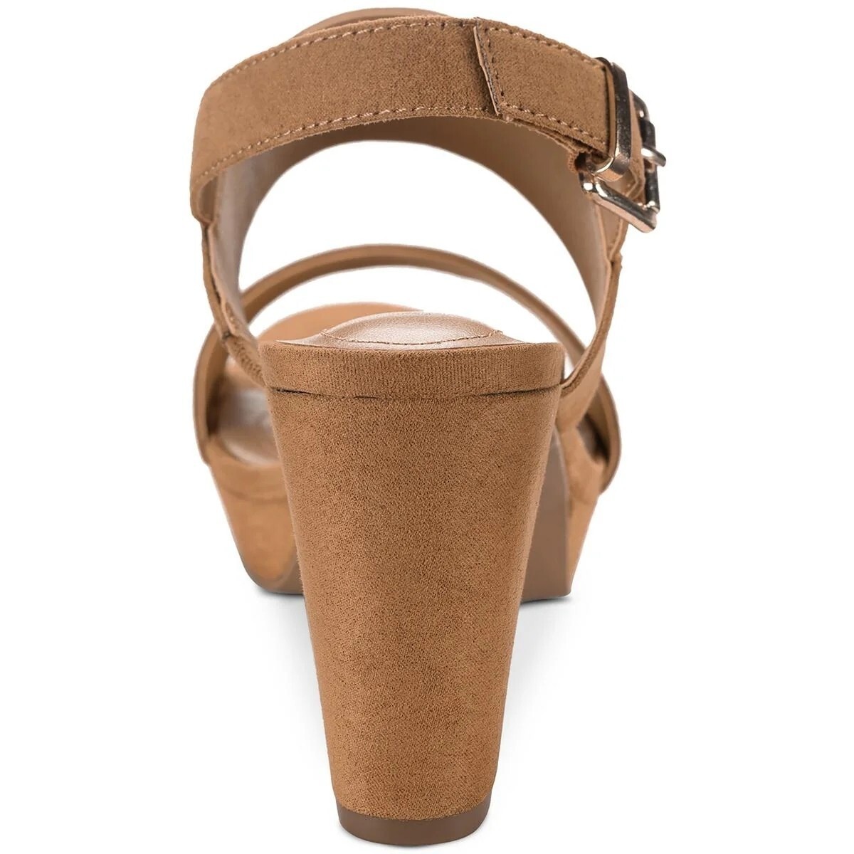 Style & Co Women’s Jazminn Faux Suede Ankle Strap Slingback Sandals Tan NIB image 3