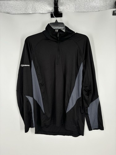 Subaru Black Label Quarter 1/4 Zip Lightweight Pullover Sweatshirt Jacke Medium
