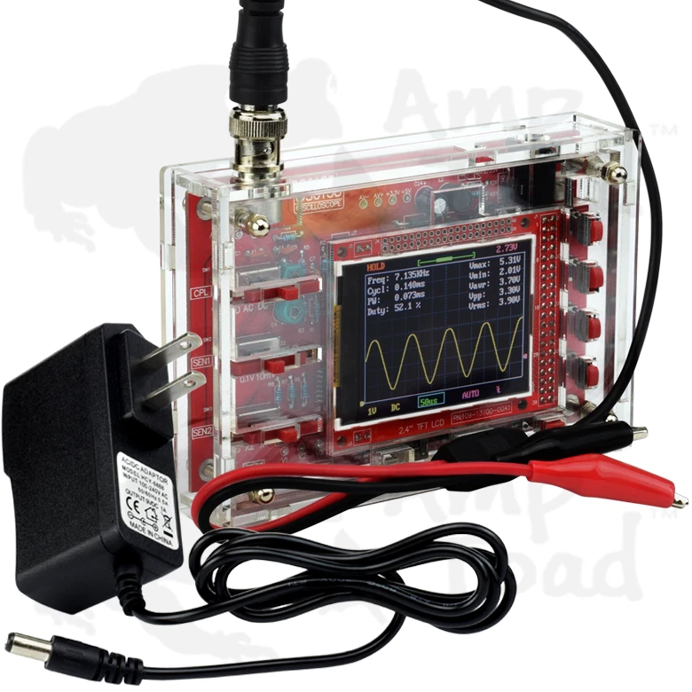 Kit Osciloscopio Digital DSO138 2.4" TFT con Estuche Resistente para Hágalo Usted Mismo Arduino Pi TTL Foto 2 de 4