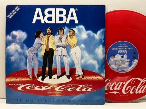 ABBA / Slipping Through My Fingers Coca Cola Picture Disc 1981 Japanese Promo LP - Picture 3 of 8