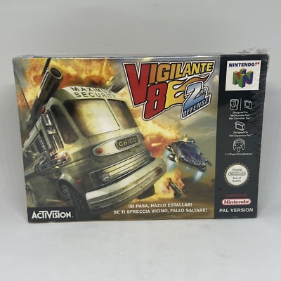Vigilante 8 2. Offense n64 Nintendo versiegelt Pal Spanien versiegelt kostenlos UK P&P