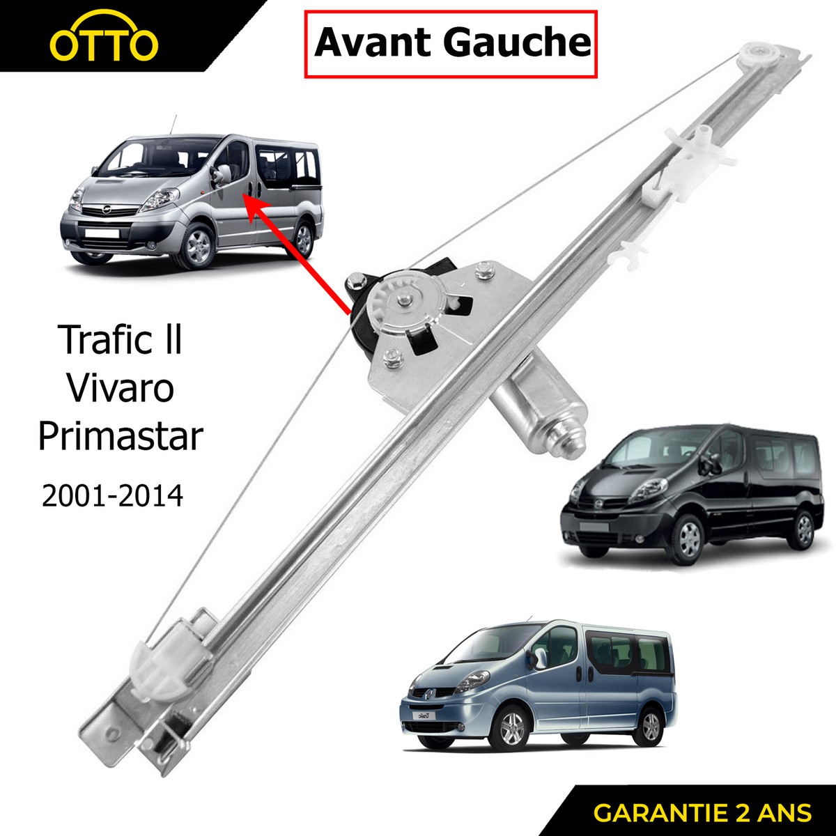 Mecanisme De Leve Vitre Electrique Avant Gauche RENAULT TRAFIC Diesel
