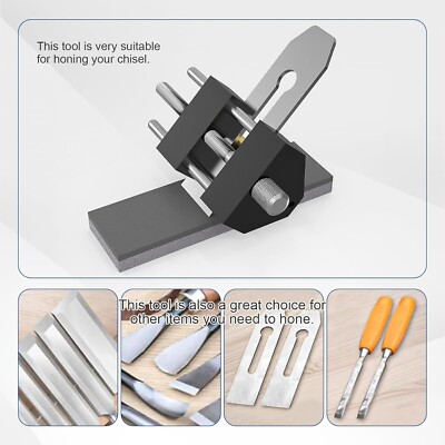 Precise Chisel Sharpening Jig Honing Guide System Woodworking Planes 5/32'' - 3''