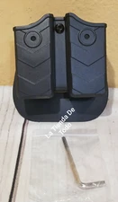 TACTICAL KYDEX DOUBLE MAG MAGAZINE POUCH AMBIDEXTROUS R/L FITS 111200001 READ