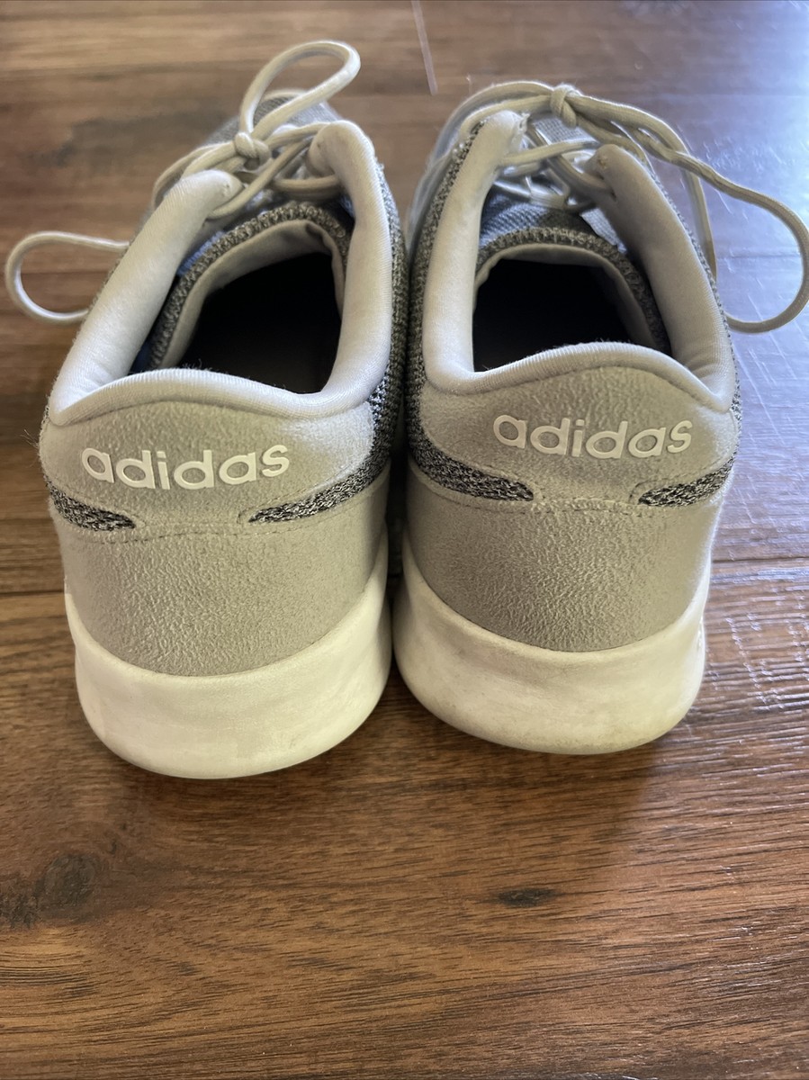 adidas gazelle silver green womens Adidas Cloudfoam QT Racer Running Women's Shoes Clear Onix/ White
