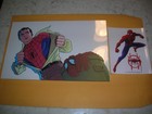 1994 SPIDER MAN PETER PARKER ACETATE CEL & 2018 GENERAL MILLS CEREAL DECAL — photo 1