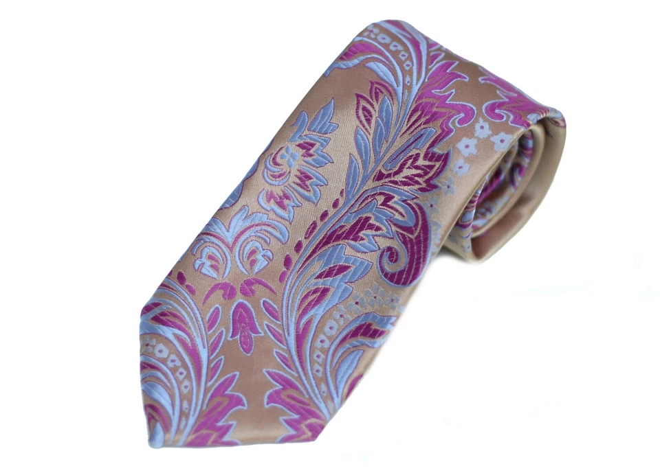 Corbata Lord R Colton Masterworks - Corbata Sanliurfa Toscana Oro Floral Seda - Nueva Foto 2 de 4