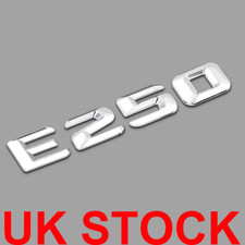 Chrome Silver Rear Trunk Letters 3D Styling Badges AMGs for E 250 Class UK STOCK