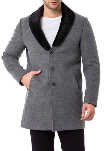 Redbridge Herren Trenchcoat Mantel lange Jacke Business-Jacke Übergangsjacke - 第 36/45 張圖片