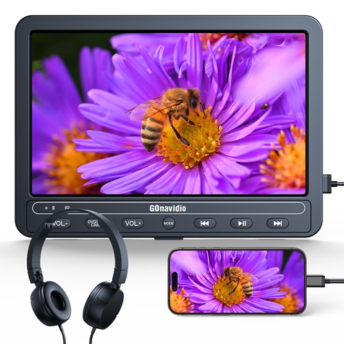 10,5" Tragbarer DVD-Player Auto Kopfstütze TV Monitor 1080P Video HDMI USB AKKU - Bild 22 von 22
