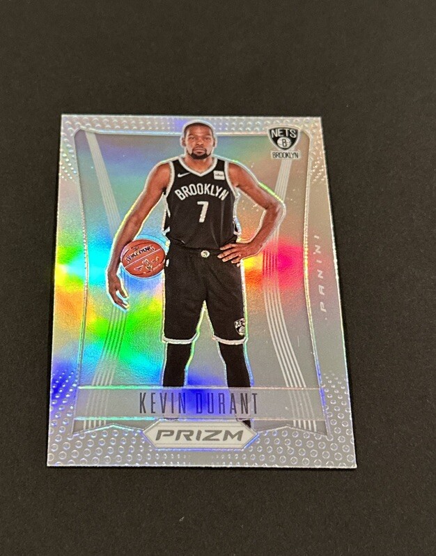 2020-21 PANINI PRIZM KEVIN DURANT FLASHBACK SILVER PRIZM REFRACTOR 