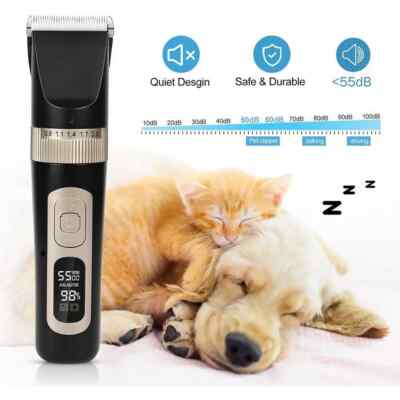 Tondeuse à Poils Pour Animaux Rechargeable – Rasoir Chien Chat – Professionnel – Sans Fil