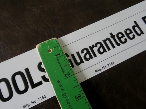 "FULLER" Hand Tools Metal Display Rack Sign by Metaline Products Co Inc 20" Long - Picture 13 of 14