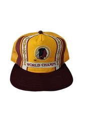 Vtg 80s New Era Washington Redskins World Champs NFL Trucker Hat Snapback USA