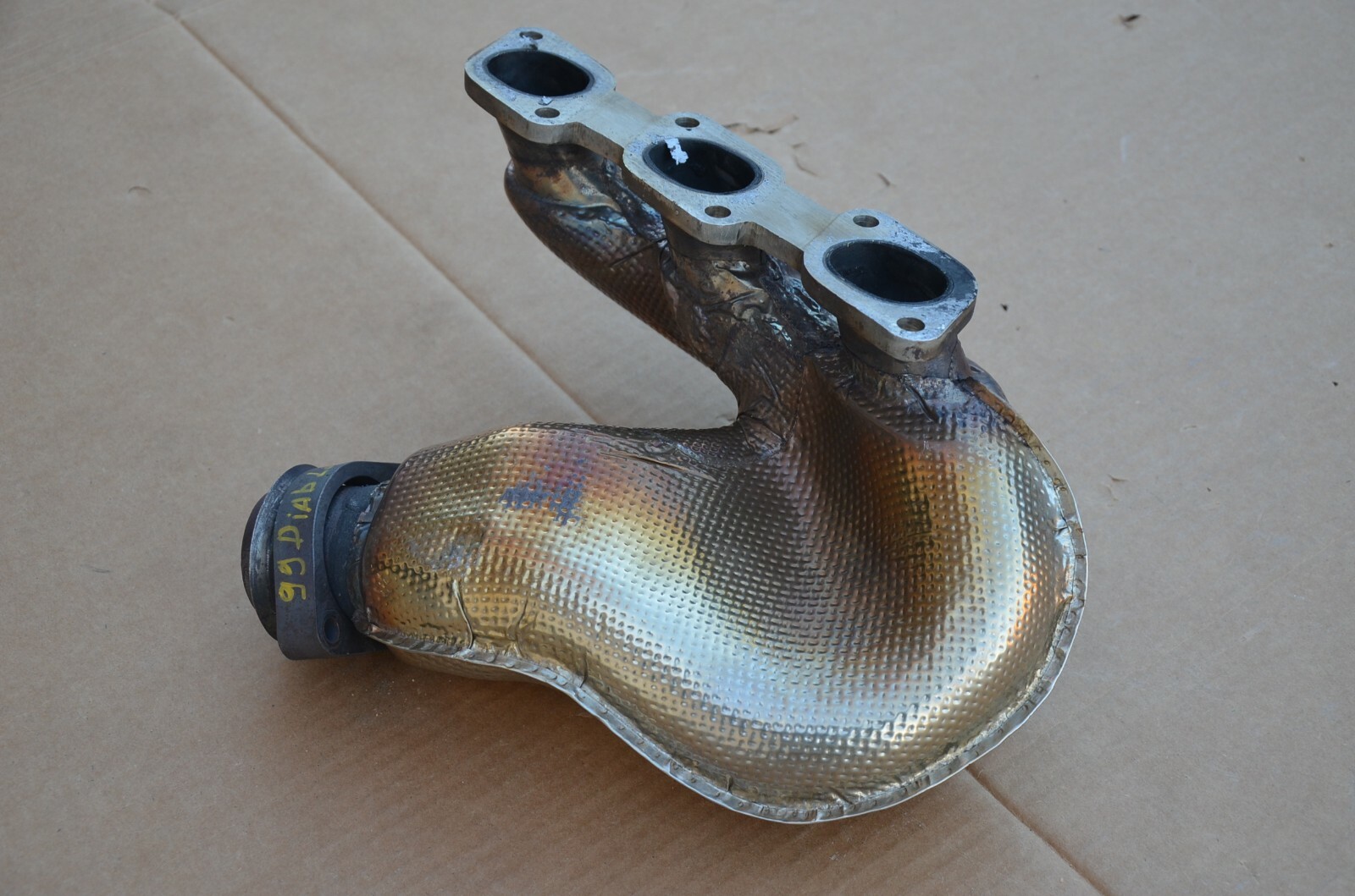 95-01 LAMBORGHINI DIABLO LEFT FRONT INSULATED EXHAUST MANIFOLD 004435458CB OEM D