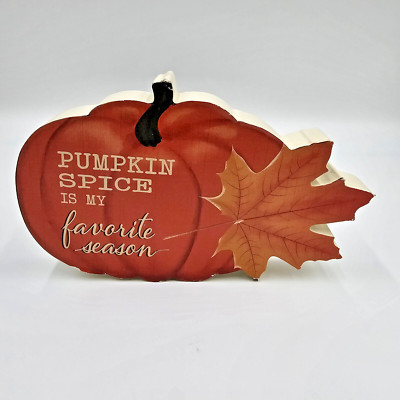 Ashland Heirloom Harvest Tabletop Décor Pumpkin Spice Is My Favorite Season NEW