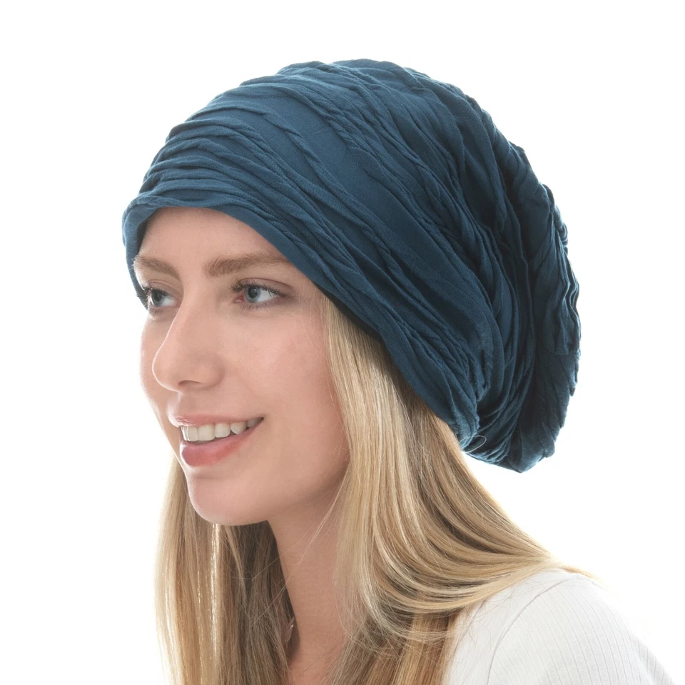 Gorro - Sombrero de Invierno Unisex Suelto Arrugado Inclinado Forro Polar Gorro 2800 Foto 4 de 4