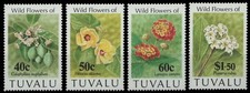 Tuvalu 1993 - Mi-Nr. 650-653 ** - MNH - Blumen / Flowers