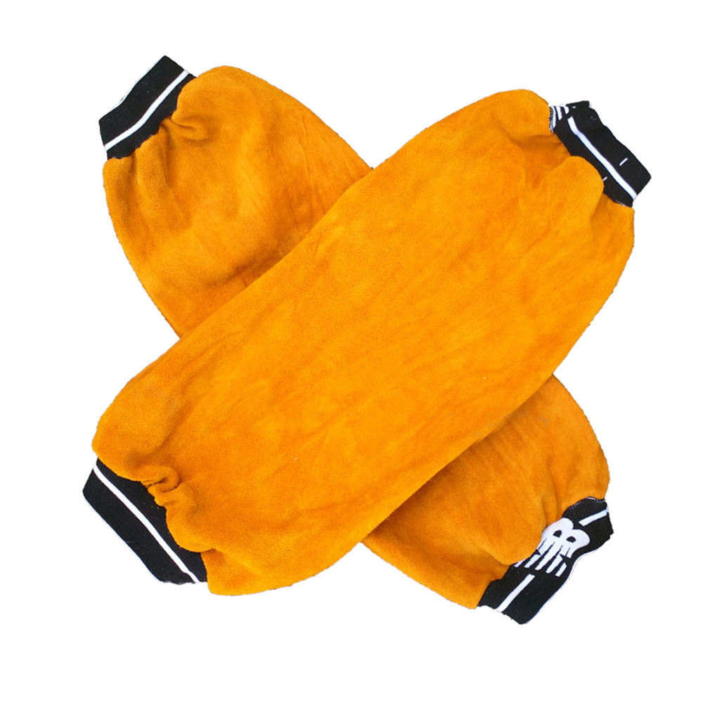 Paire De Manches De Protection En Cuir Pour Soudure - Isolation Thermique - Neuf - Sécurité Atelier