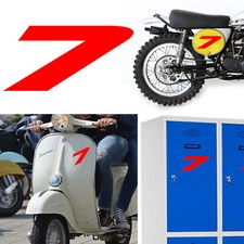 Number 7 v2 Racing Sticker Vinyl