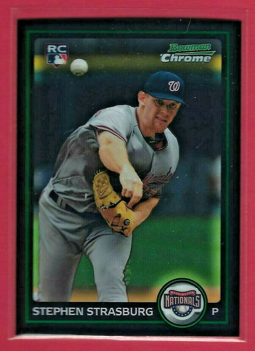 2010 Bowman Chrome Stephen Strasburg #205 Rookie Card Washington Nationals
