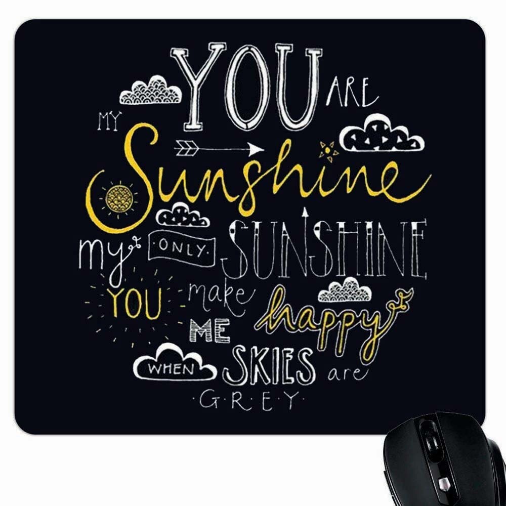 Motivational Quote Mouse Pad - Non-Slip Rubber Base or Custom Design