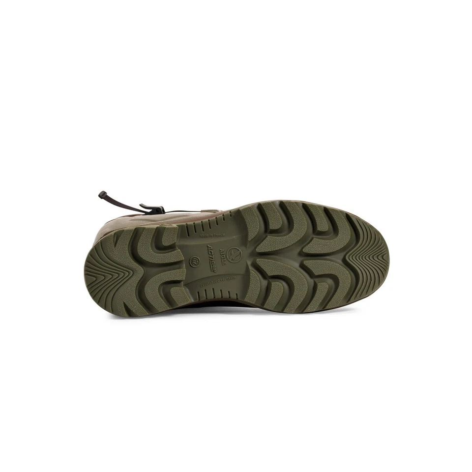 Aigle Parcours 2 Iso Khaki Neoprene Lined Natural Rubber Adjustable Wellingtons - Image 4 of 4