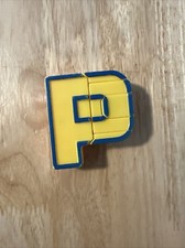 Vintage 1985 Alpha-Bots Transforming Letters Alphabet Transformers Letter P