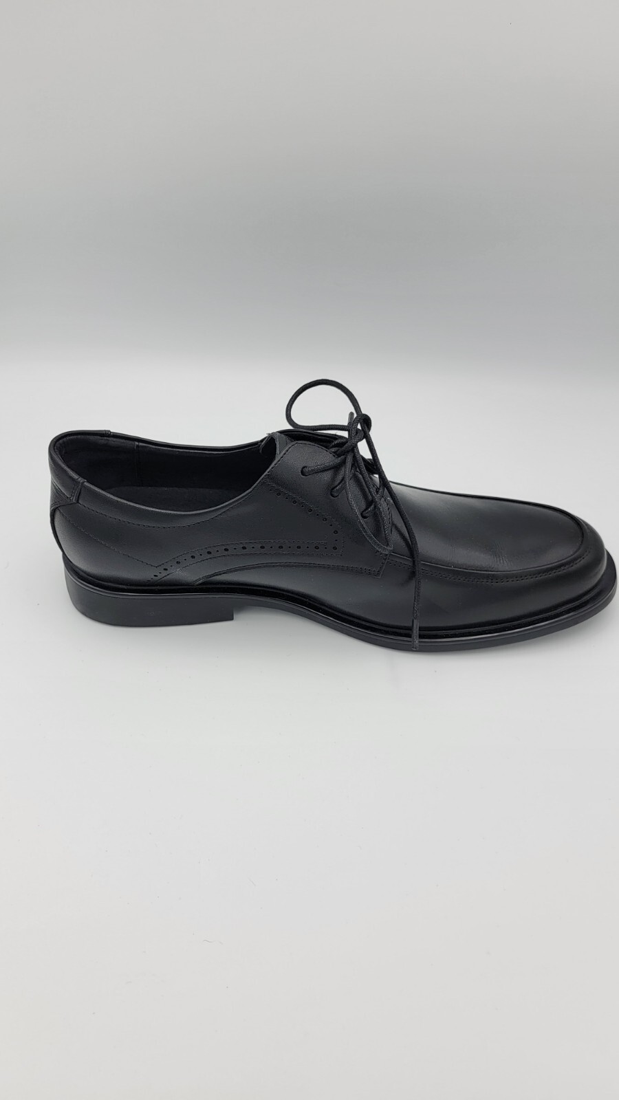 SAOLA Scarpe casual stringate derby in pelle nera Teenmix da uomo taglia 250 7M US 40EU NUOVE!