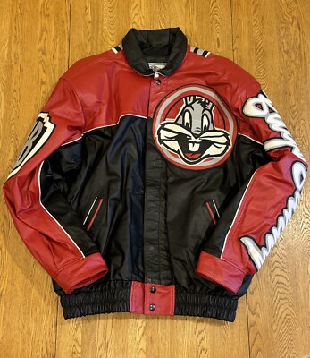 Looney Tunes レザージャケット　レザー　90s 古着　アウター Looney Tunes Leather Jacket Archives | Starwear Status