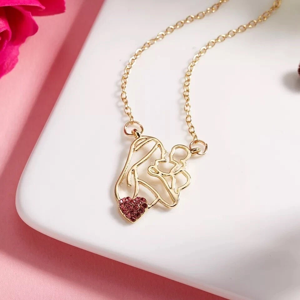 Mother son necklace sale gold