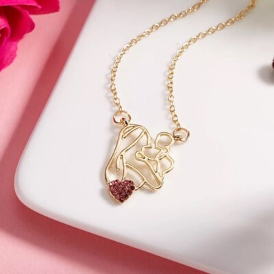 Pendant Mother And Child Necklace Gold Mother And Child Pendant