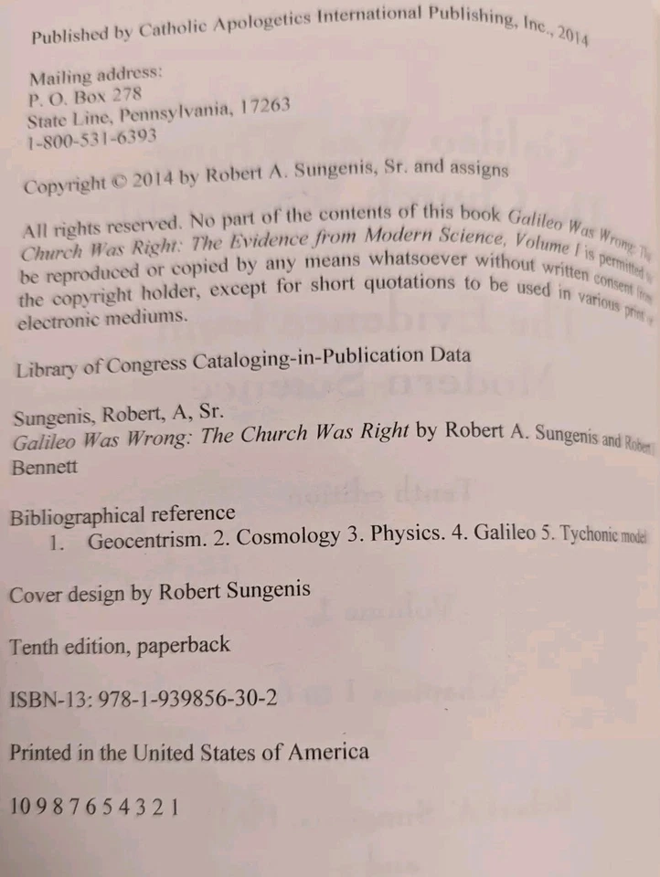 *SIGNED* Galileo Was Wrong, the Church was Right, Volumes 1-3 - Image 4 of 4