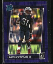Ronnie Perkins 2021 Donruss Optic RR Purple Shock #283  Football Card