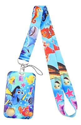 Finding Nemo Themed Lanyard Keychain with ID Holder
