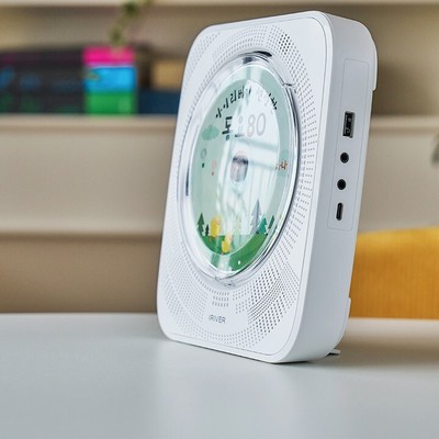 iRiver Wall mount CD Player White Wireless Connection / Bluetooth / Radio / USB