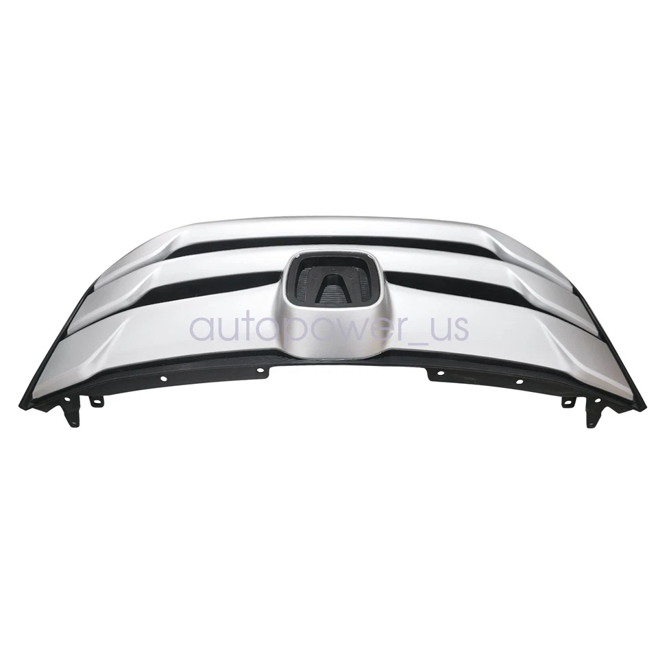 Parachoques delantero plateado capó de ventilación superior para Honda Crosstour 2013 2014 2015 Foto 3 de 4