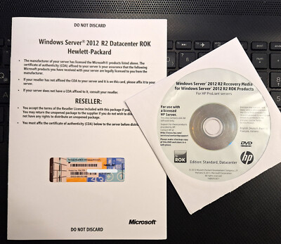Microsoft Windows Server 2012 R2 Datacenter - 2CPU - HP- Deutsch
