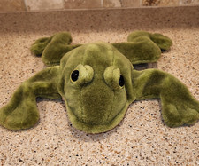 Folkmanis Plush Green Frog Toad Full Body Hand Puppet Stuffed Animal 11"