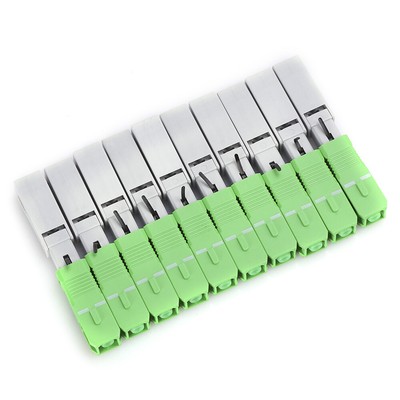 10x Fiber Optic Quick Connector FTTH SC/ Embedded Fast Cold Joint Adapter Set