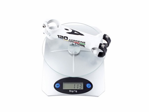 Aerozine XS7 Road MTB E-Bike Cycling AL7050 Stem w/Titanium bolts 6D 120mm White - Picture 8 of 9